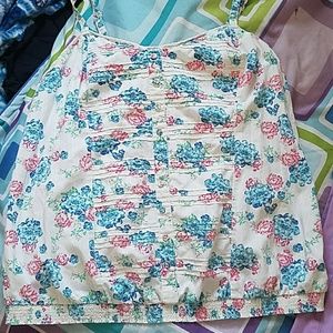 Floral print tank top